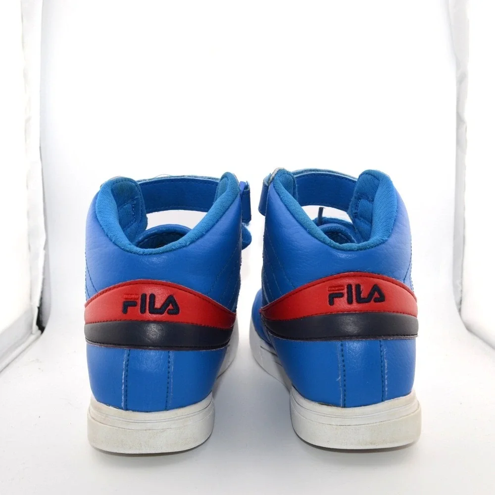Fila‎ High Top Sneakers Casual Everyday Summer Blue Red Youth Size 7 Shoes Bold